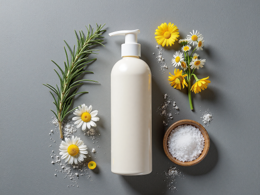 Premium hair conditioner bottle with natural ingredients